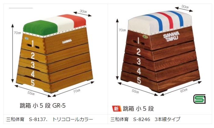 贈り物 跳び箱 5段 学校 飛び箱 体操 運動 三和体育 跳箱 S-4058